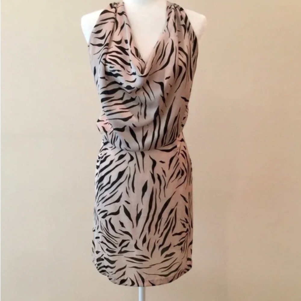 silky mini dress open back